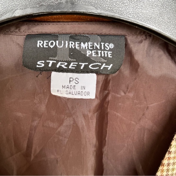 Checkered and plaid vintage button down vest. Petite Small - Picture 7 of 7